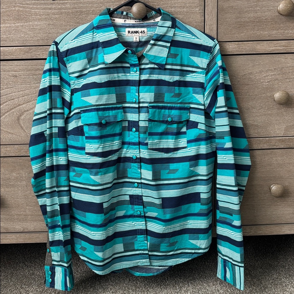 NWOT RANK 45 western snap shirt